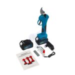 Foarfece de grădină Kraftworld cu diametrul de 25 mm, două baterii de 36v 8ah și încărcător rapid. Geantă de transport gratuită