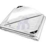 Prelată impermeabilă 190GR/M² 8X12M, albă, rezistentă