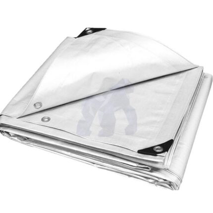 Prelată impermeabilă 190GR/M² 8X12M, albă, rezistentă